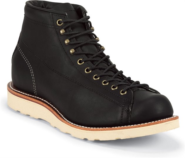 Chippewa Boots Hudson Black in Black Chippewa Boots Mens Boots